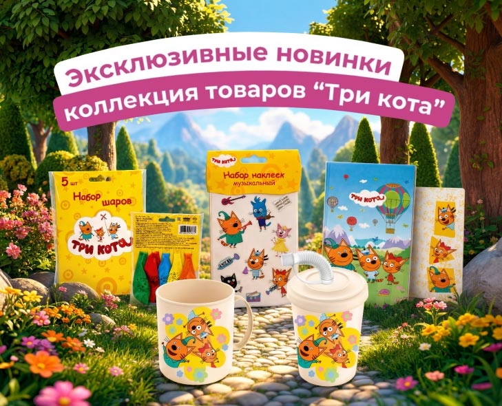 Коллекция «Три кота» — эксклюзивно в Три цены