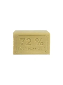 Мыло хозяйственное твердое 72%, 200г."флоу-пак"