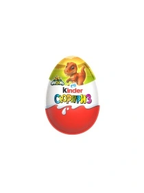 Яйцо KINDER Сюрприз из мол. шок. с мол. внутрен. слоем и игрушкой внутри, 20г