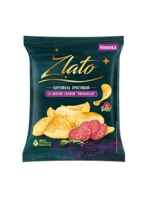 Картофель хрустящий "Zlato" со вкусом салями "миланская", 70г