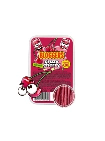 Мармелад  "Крейзи Черри" (трубочка) в кисло-сладкой обсыпке жеват. со вкусом вишни с желейн. нач. 200г