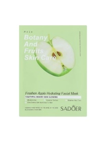 SADOER Маска тканевая для лица, 25 мл (яблоко) арт. KRE0312010-4