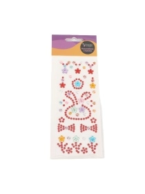 Наклейки-стразы декоративные, 16*7 cм (PK442)