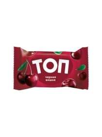 Мороженое сливочное ТОП ЧЕРНАЯ ВИШНЯ 70г