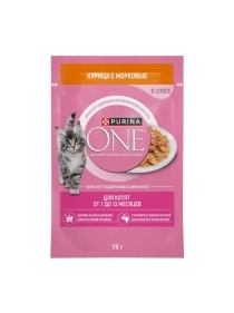 Пурина Ван 75г д/котят курица морк
