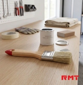 Кисть плоская, 1", смешанный ворс