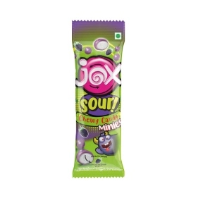 Жевательное драже «JOX MINIES SOUR» со вкусом кислой малины 12г/24