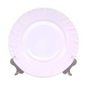 Тарелка мелкая гладкий край 18 см Белье