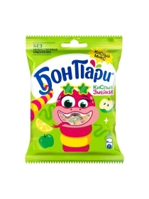 Бон Пари Жевательный мармелад Кислая Змейка 120г