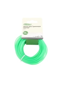 Леска для триммера, 2,0 мм*15 м, круглая