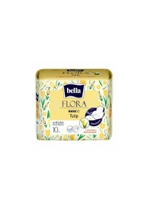 Прокладки жен. гигиенич. BELLA FLORA TULIP,впитывающие с ароматом тюльпана 10 шт.