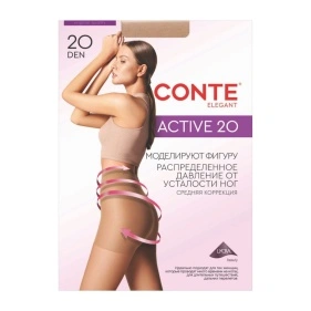 Колготки женские CONTE ELEGANT ACTIVE 20, р.3, natural