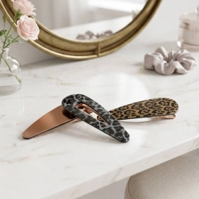 Набор заколок "С принтом", 3 шт, 7,5*2,5 см (PX0757)