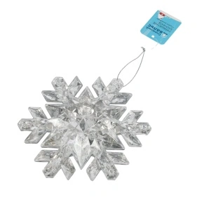 Украшение елочное Снежный вальс, "Crystal snowflake", 13*13*4 см (ES2507A-3001)