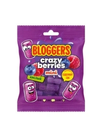 Мармелад BLOGGERS  "Крейзи Берриз" (мини-трубочка) 75г