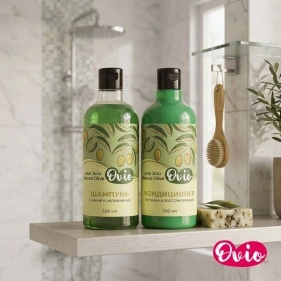 Шампунь + кондиционер для волос OVIO Love JoJo Natural Olive, 500 мл + 500 мл