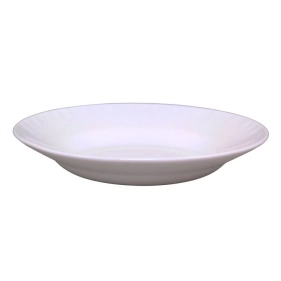 Тарелка глубокая гладкий край 22,5 см Белье