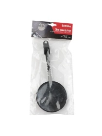 Зеркало с креплением на руль, d=7 см, стекло, пластик