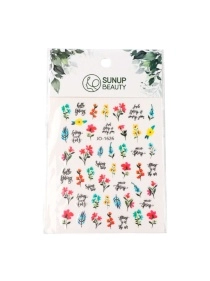 Декор для дизайна ногтей "Green vibes", 8*12 см (PD0853)