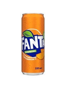 Напиток безалкогольный газированный обогащенный "Фанта" Апельсин"0,33л