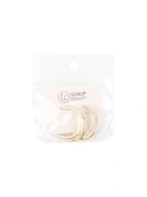 Серьги "Double", 3 см (PZ128)