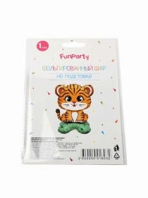 Шар фольгированный на подставке "Весёлые зверята"
