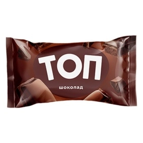 Десерт замор. шок. с ароматом ванили и кус. шок. "ТОП ШОКОЛАД", 1/70 г