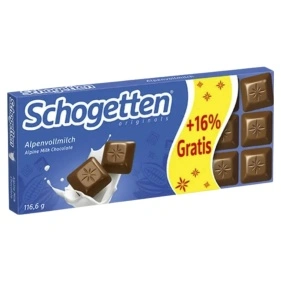 Шоколад мол. "SCHOGETTEN" "ALPINE MILK", 116,6г