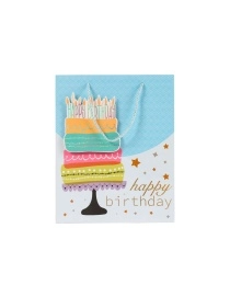 Пакет подарочный "3D принт", 26*32*10 см (GB774)