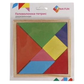 Головоломка-тетрис для взрослых, 7 деталей, 16*16*0,5 см (PA1583)