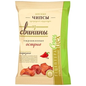 Чипсы мясные с/в из свинины острые кат. А, 25г
