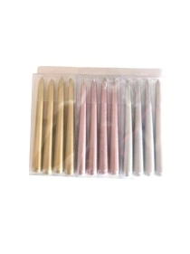 Набор свечей "Металлика", 4 шт, 20 см (ML-1850)