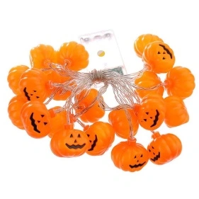 Гирлянда декоративная LED "Pumpkins", 10 лампочек, 2 м, теплый свет 