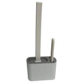 Набор: силиконовый ёршик с подставкой и щеткой, 35*13 см (ML-2305)