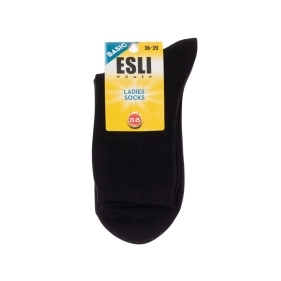 Носки жен. хлопковые E BASIC 18С-7/1СПЕ, р.23-25, 485 черный