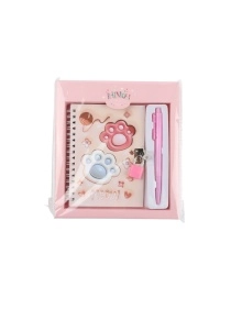 Набор подарочный "По следам лапок" (ручка+блокнот для записей), микс дизайнов (артикул XRE25070103)