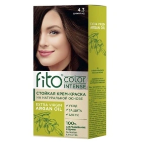 Стойкая крем-краска для волос серии Fito color intense тон 4.3 Шоколад 115мл/шт