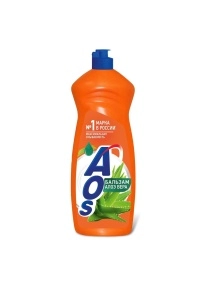 Средство для мытья посуды"AOS" Бальзам  Алоэ Вера, 900 г