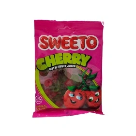 SWEETO Желейные конфеты с фруктовым вкусом (в виде Вишни) 70г.