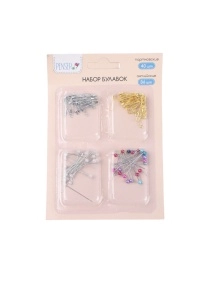 Набор булавок: портновские 40 шт + английские 36 шт