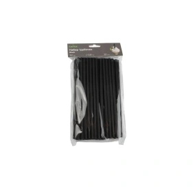 Набор трубочек "Black", 50 шт, 0,8*20 см (PK1145)