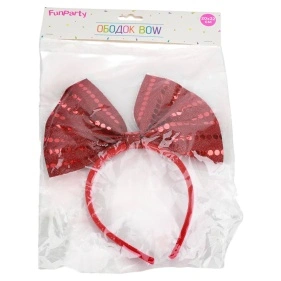 Ободок "Bow", Fun Party, 20*22 см (KRE260126091)