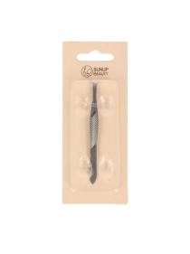 Пинцет для бровей скошенный, 8,8 см (DX-621)