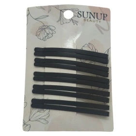 Набор невидимок для волос Sunup beauty, 10 шт., 6 см, черный (ML-3322)