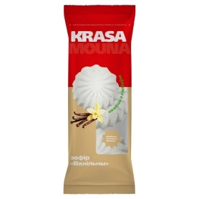 Зефир "KRASAmouna" ванильный  кор. (115г.)