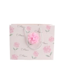 Пакет подарочный "С цветочком", 33*25*11 см (PI0671-2)