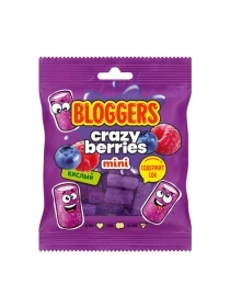 Мармелад BLOGGERS  "Крейзи Берриз" (мини-трубочка) 75г