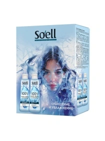 Набор Soell Professional  HYALURON AND COLLAGEN: Soell® Professional Мицеллярная вода гиалуроновая, 250 мл + Soell® Professional Тоник для лица увлажн