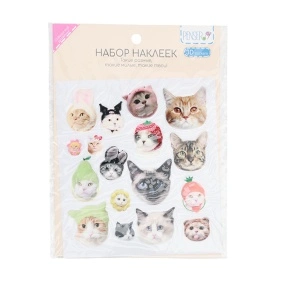 Наклейки "Cats&Dogs", 12,5*12,5 см (PD1178)