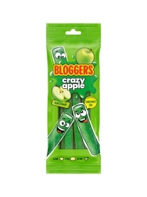Мармелад BLOGGERS Крейзи Эйпл" (трубочка) в кисло-сладкой обсыпке 75г